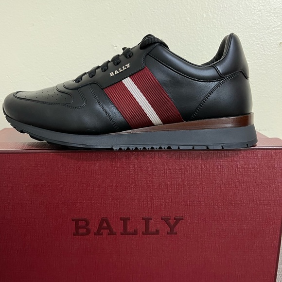 - Bally Men’s Astel Leather Sneakers In Black - Picture 1 of 12